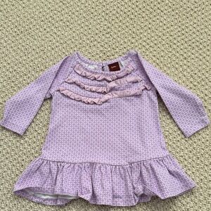 Tea Collection Lavender Ruffle Top